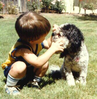 [Boy and Dog enlarged]